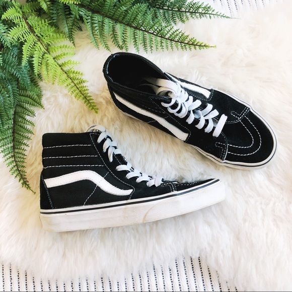 Vans Shoes - Vans Classic SK8-HI Black & White Hi Top Sneakers